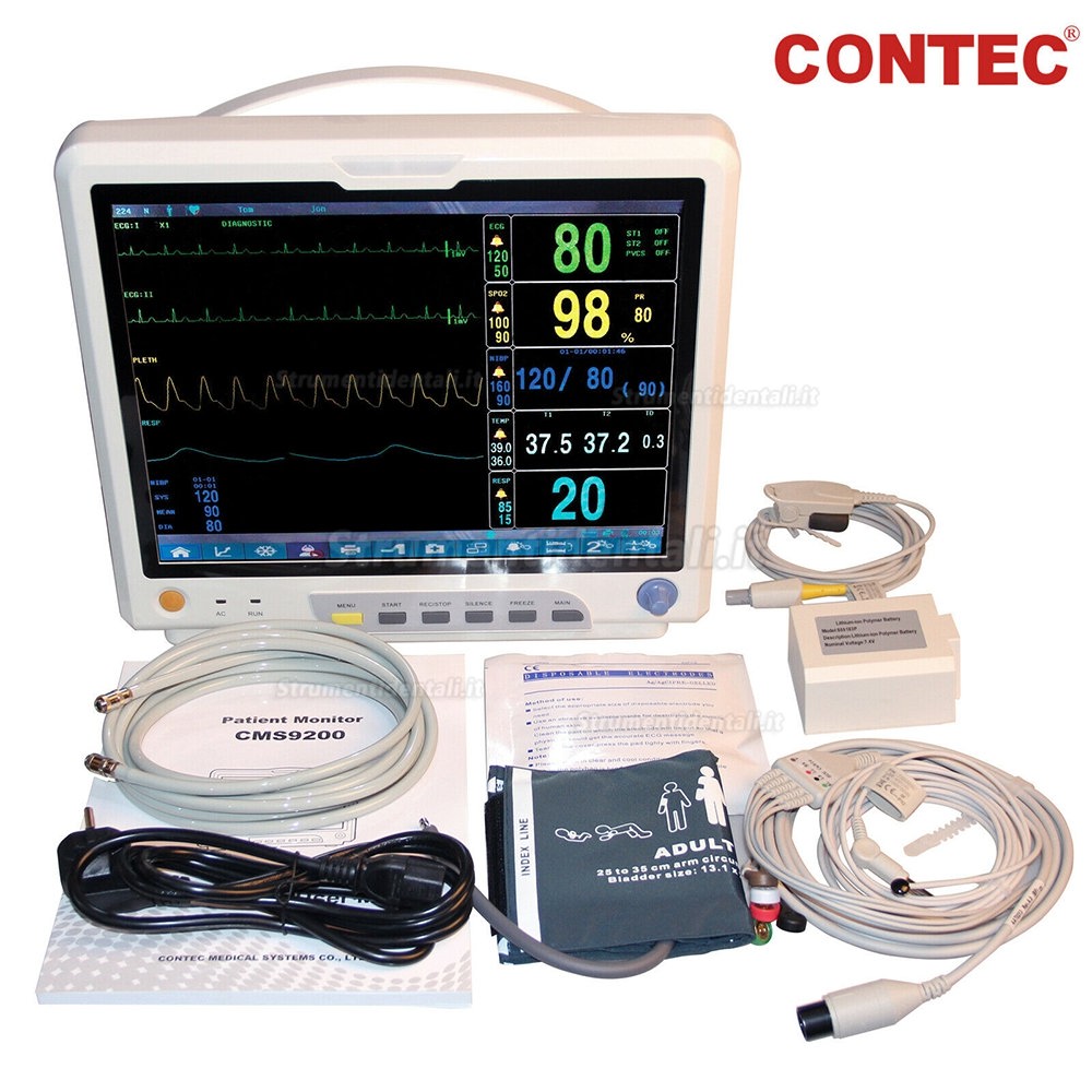 COMTEC® CMS9200 15″ schermo monitor multiparametrico paziente